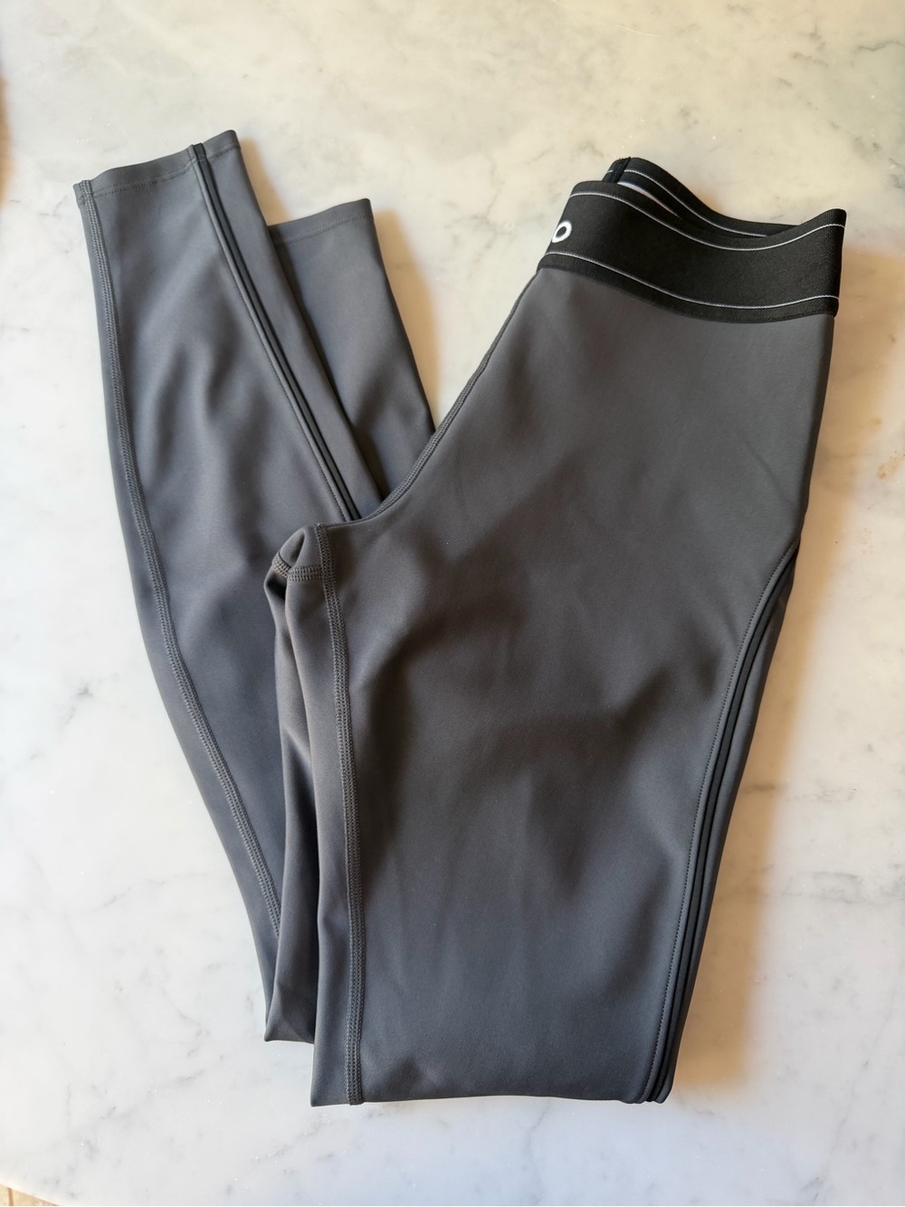 ALO Yoga Gray High-Rise Performance Leggings